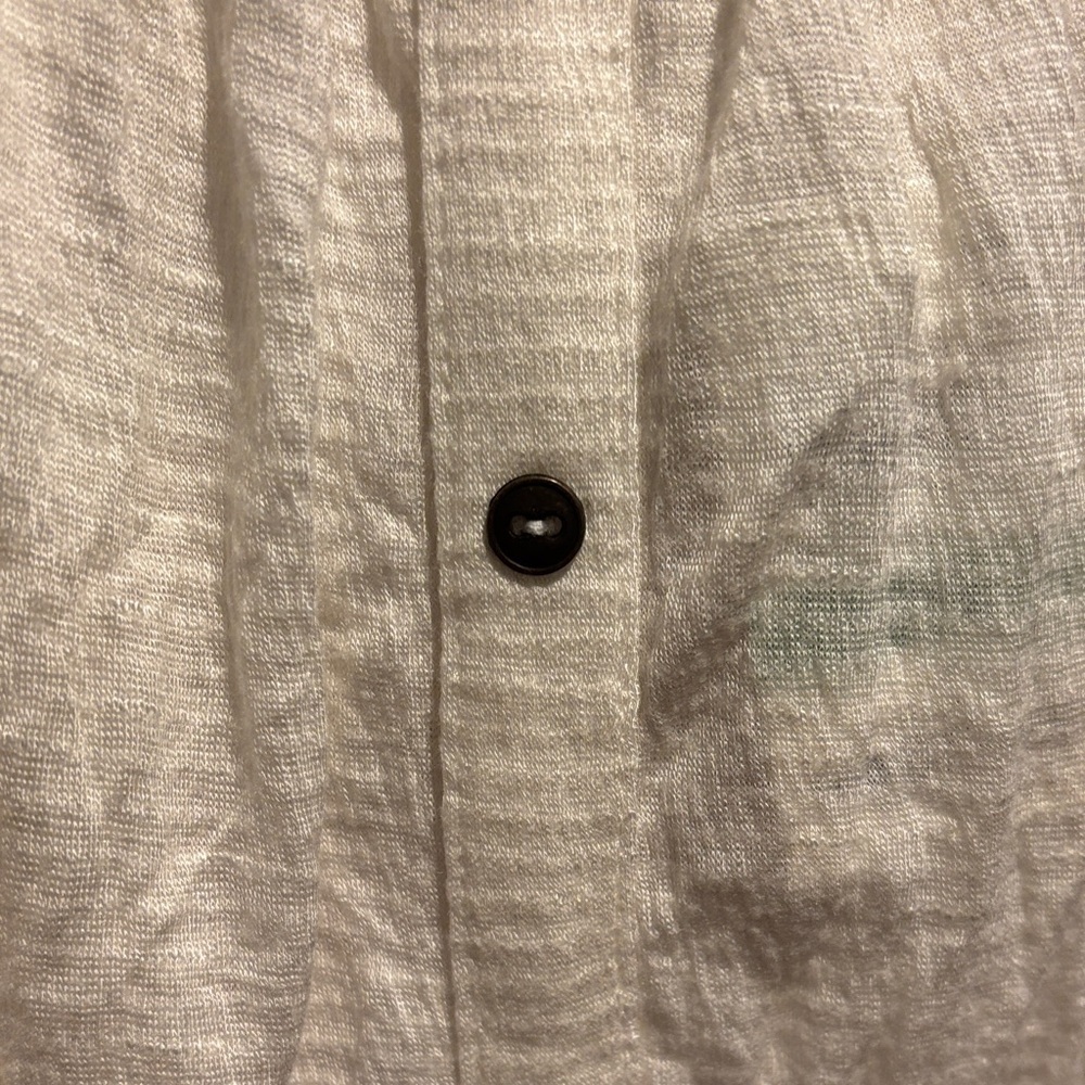 American Rag Cream Ruffle Button-Front Blouse - Picture 2 of 7